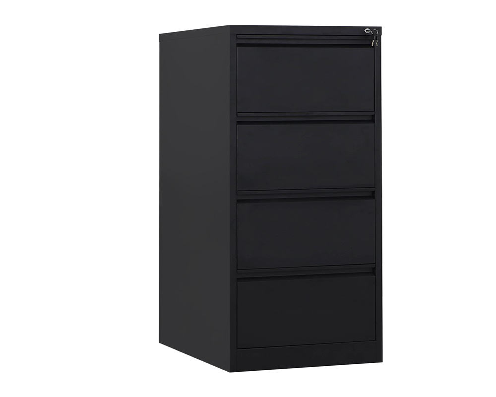 thumbnail image 2 of Marcree 4-Drawer Vertical File Cabinet – Locking Metal Filing Cabinet For Home Office (Black, 52.8" H) 2 of 6