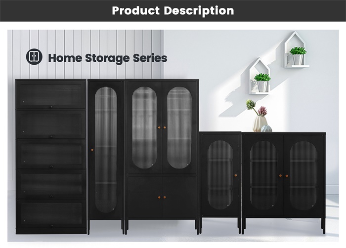home series cabinet with glass